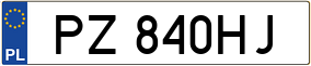 Truck License Plate